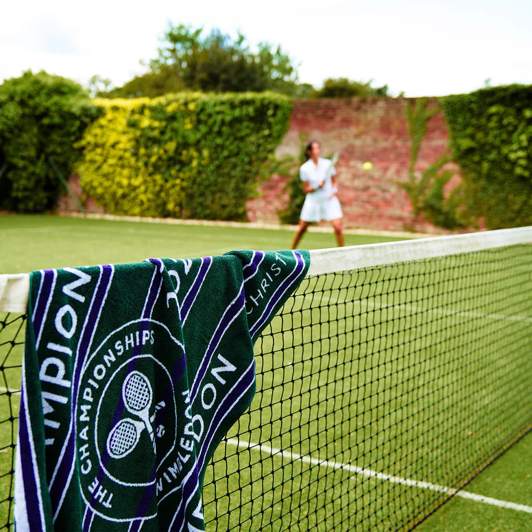 Wimbledon 100% Cotton 525 GSM Jacquard Champions Bath Towel - Green