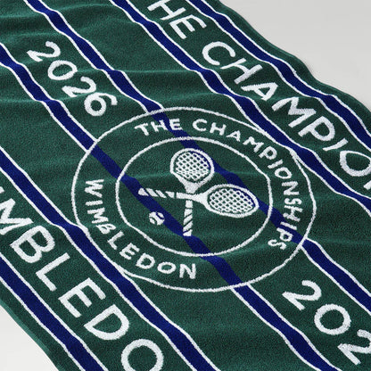 Wimbledon 100% Cotton 525 GSM Jacquard Champions Bath Towel - Green