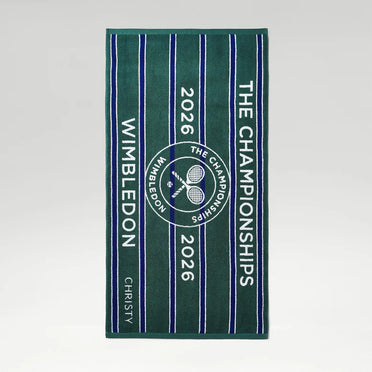 Wimbledon 100% Cotton 525 GSM Jacquard Champions Bath Towel - Green