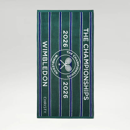 Wimbledon 100% Cotton 525 GSM Jacquard Champions Bath Towel - Green