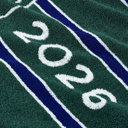 Wimbledon 100% Cotton 525 GSM Jacquard Champions Bath Towel - Green