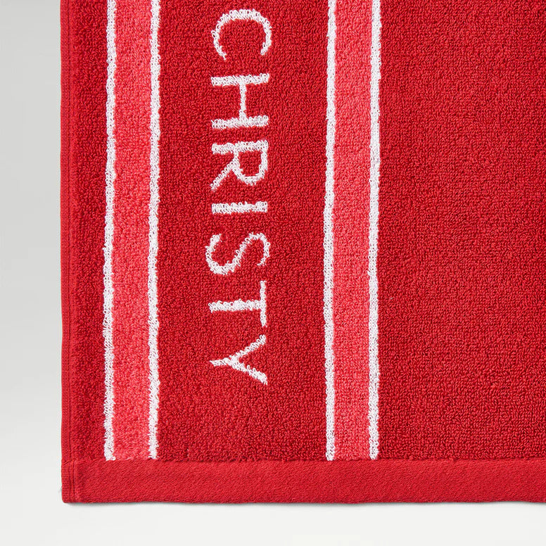 Wimbledon 100% Cotton 525 GSM Jacquard Champions Bath Towel - Strawberry