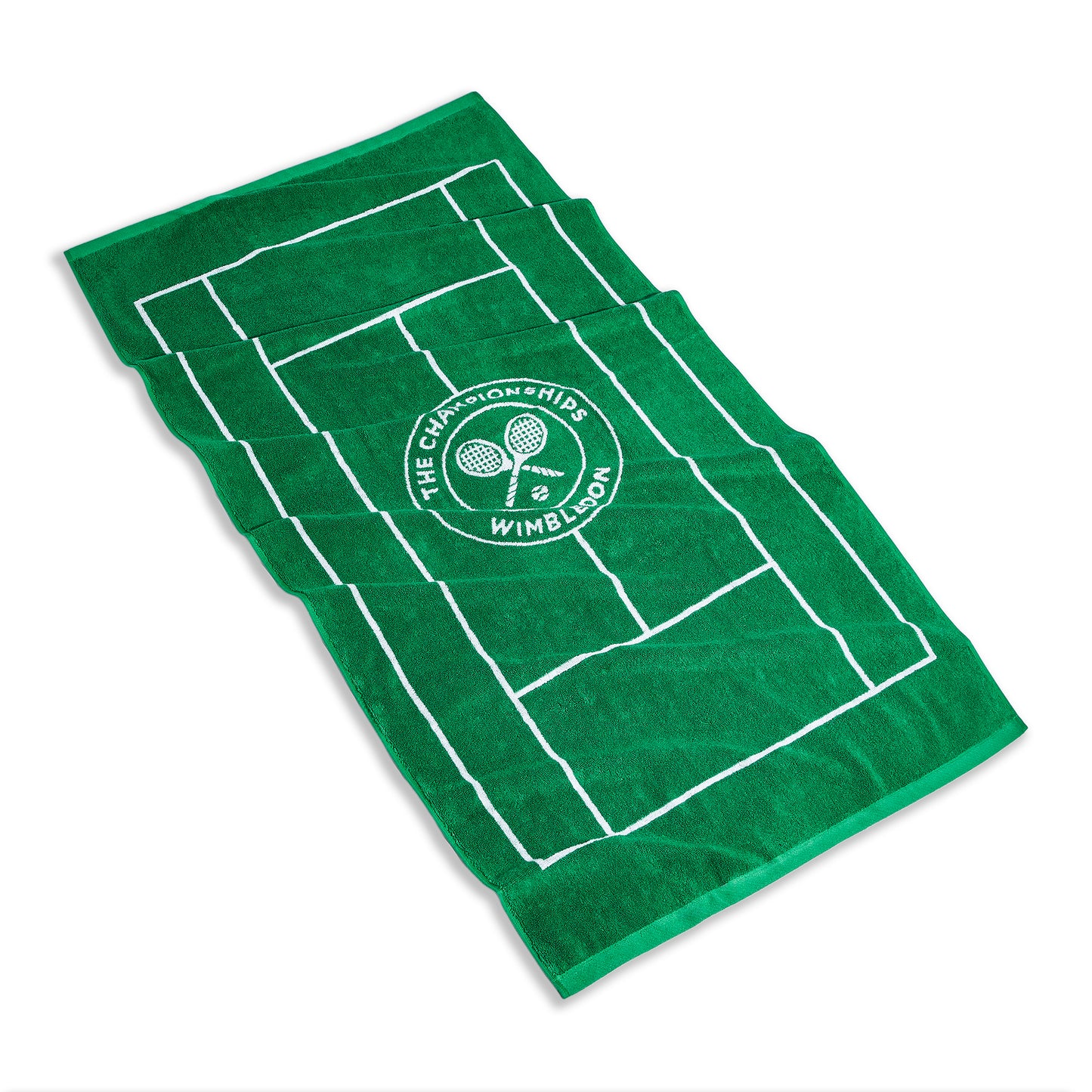 Wimbledon 100% Cotton 525 GSM Jacquard Champions Bath Towel - Green