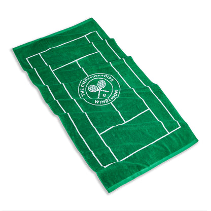 Wimbledon 100% Cotton 525 GSM Jacquard Champions Bath Towel - Green