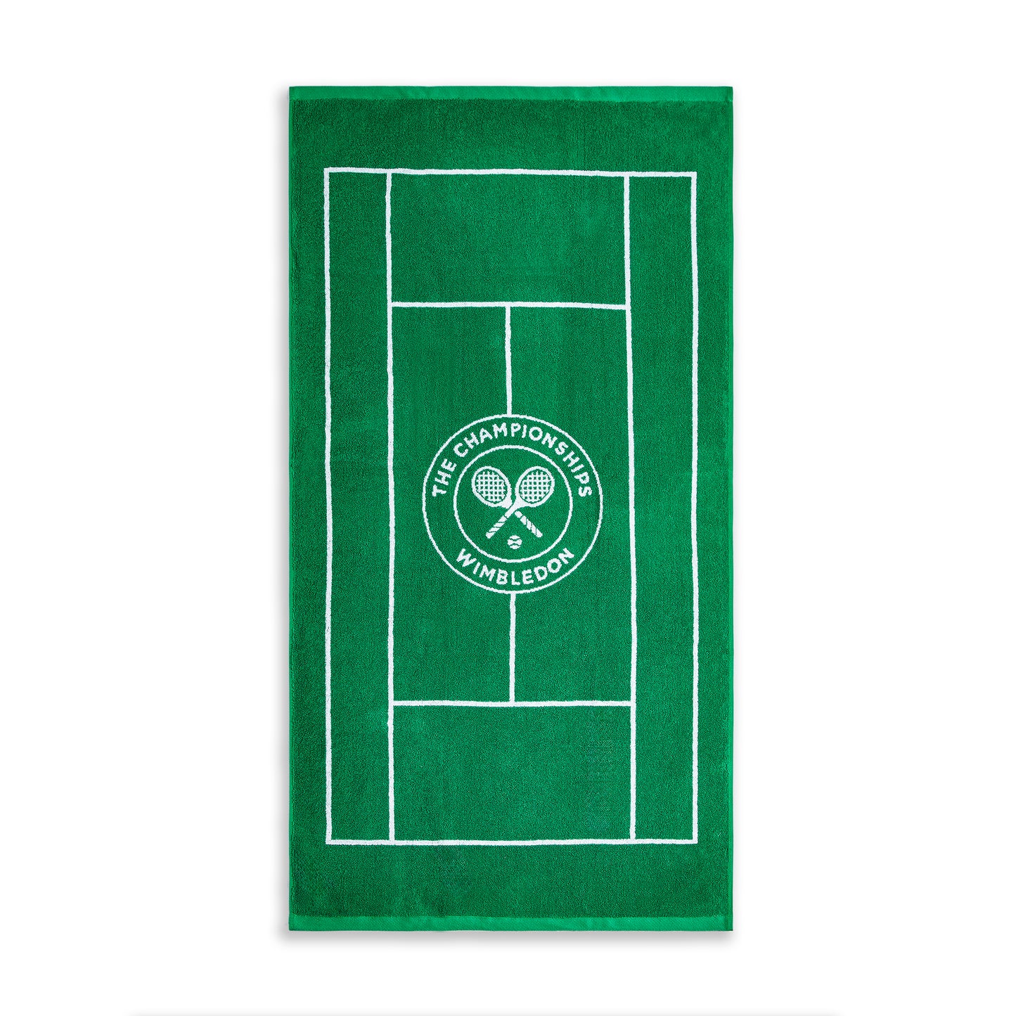 Wimbledon 100% Cotton 525 GSM Jacquard Champions Bath Towel - Green