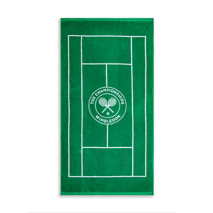 Wimbledon 100% Cotton 525 GSM Jacquard Champions Bath Towel - Green