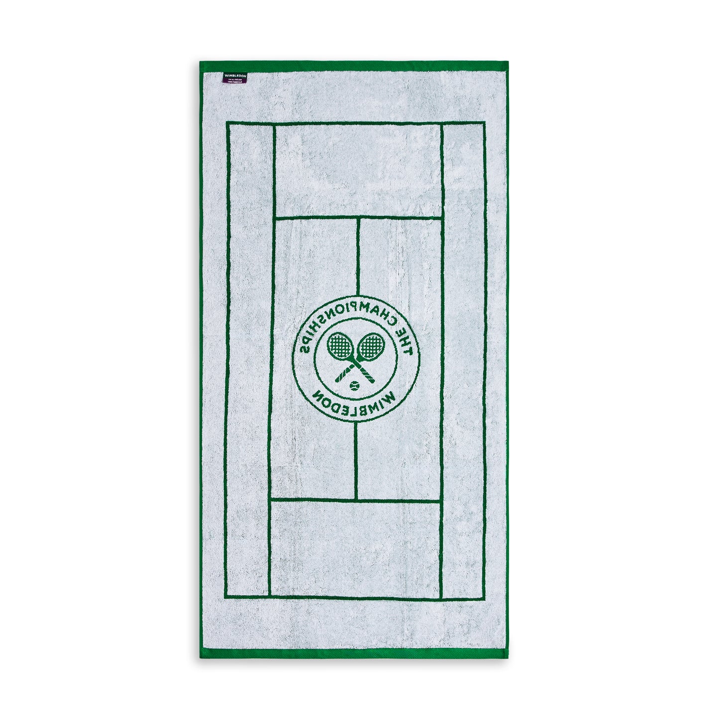 Wimbledon 100% Cotton 525 GSM Jacquard Champions Bath Towel - Green
