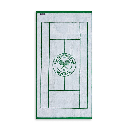 Wimbledon 100% Cotton 525 GSM Jacquard Champions Bath Towel - Green