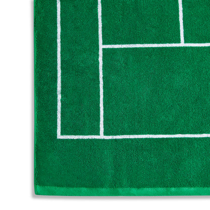 Wimbledon 100% Cotton 525 GSM Jacquard Champions Bath Towel - Green