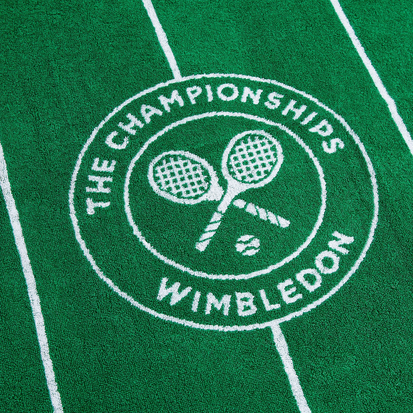 Wimbledon 100% Cotton 525 GSM Jacquard Champions Bath Towel - Green