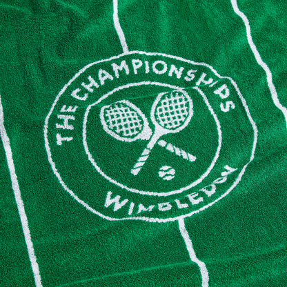 Wimbledon 100% Cotton 525 GSM Jacquard Champions Bath Towel - Green