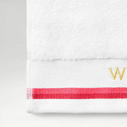 Wimbledon 100% Cotton 420 GSM Dobby Sports Bath towel - Strawberry