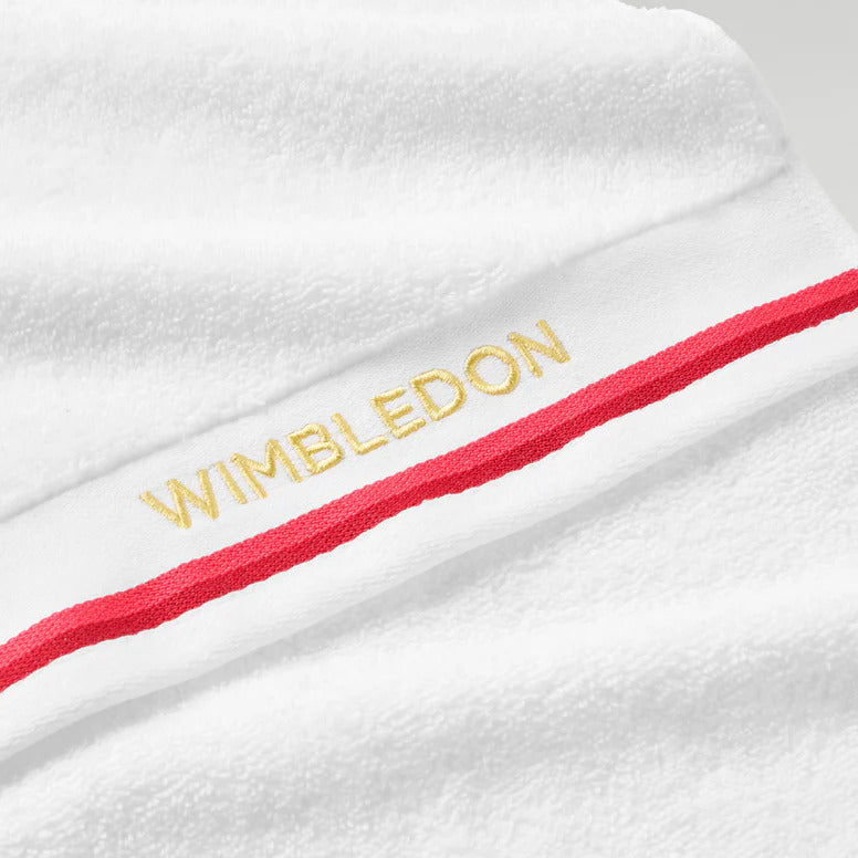 Wimbledon 100% Cotton 420 GSM Dobby Sports Bath towel - Strawberry