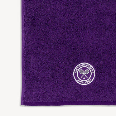 Wimbledon 100% Cotton 520 GSM Dobby Plain Sports Hand Towel - Purple