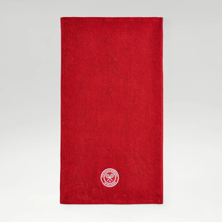 Wimbledon 100% Cotton 520 GSM Dobby Plain Sports Hand Towel - Strawberry