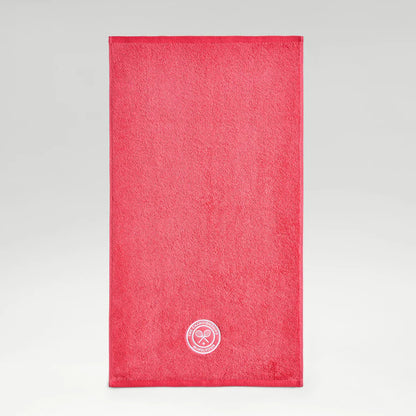 Wimbledon 100% Cotton 520 GSM Dobby Plain Sports Hand Towel - Pink