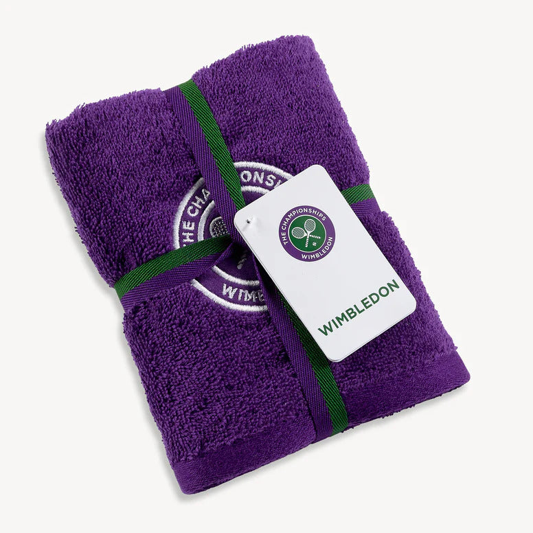 Wimbledon 100% Cotton 520 GSM Dobby Set of 2 Face Towel - Purple
