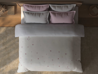 Spaces Sierra Cream Floral 100% Hygro Cotton 210 TC Double Quilt - 88 x 106 Inches