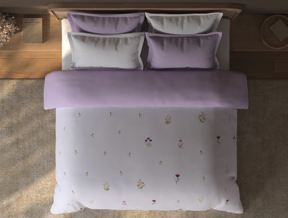 Spaces Sierra Light Pink Floral 100% Hygro Cotton 210 TC Double Quilt - 88 x 106 Inches