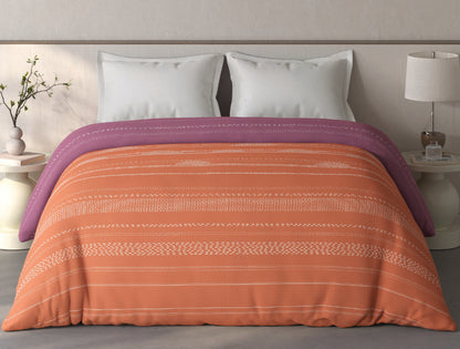 Spaces Fiora Rust Geometric 100% Cotton Double Quilt Blanket - 88 x 106 Inches