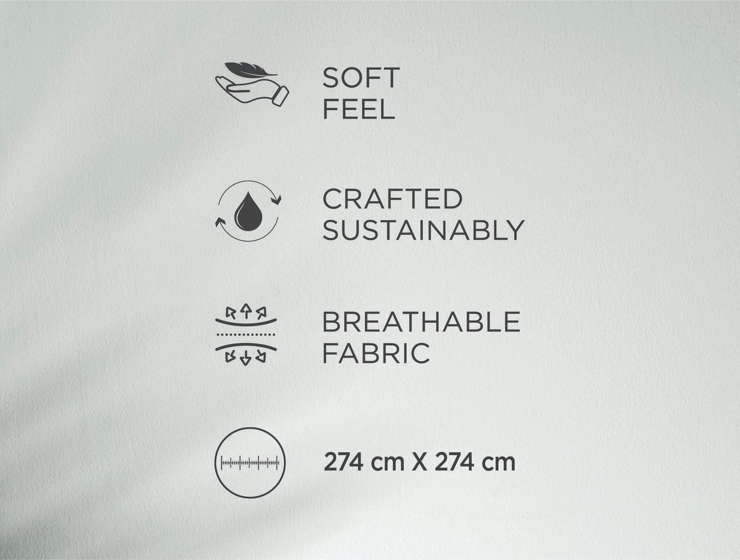 Spaces Riviera Light Aqua Floral 100% Cotton Crafted Comfort Large Bedsheet with 4 Pillow Covers - 108 x 108 Inches