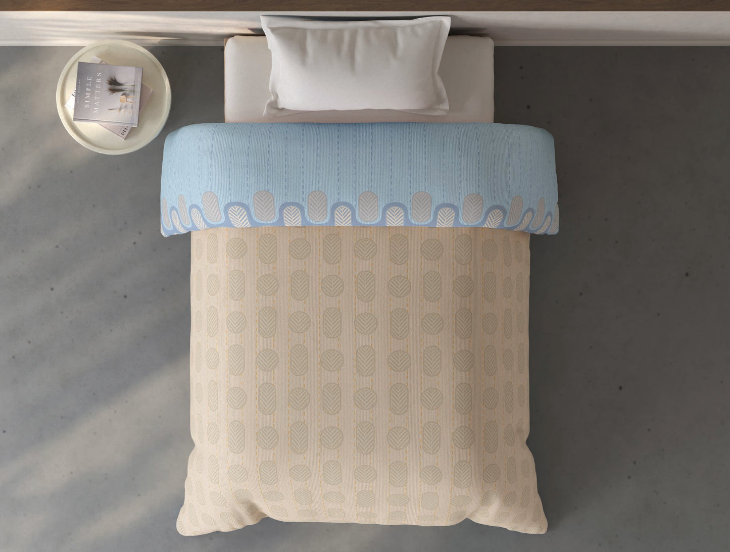 Spaces Fiora Light Yellow Ornate 100% Cotton Single Quilt Blanket - 59 x 85 Inches