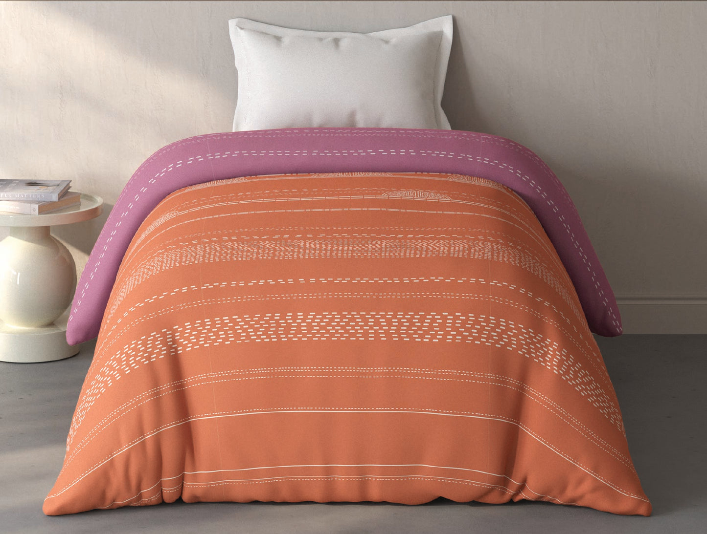 Spaces Fiora Light Yellow Ornate 100% Cotton Single Quilt Blanket - 59 x 85 Inches