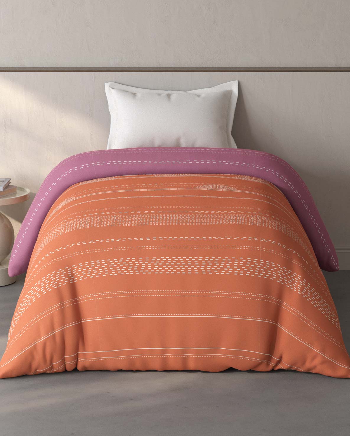 Spaces Fiora Light Yellow Ornate 100% Cotton Single Quilt Blanket - 59 x 85 Inches