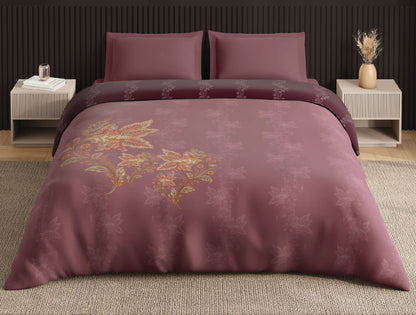 Spaces Neo Blush Ornate 100% Cotton Double Quilt - 88 x 106 Inches