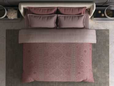 Spaces Meraki Blush Floral 100% Cotton 300 TC Double Quilt - 88 x 106 Inches