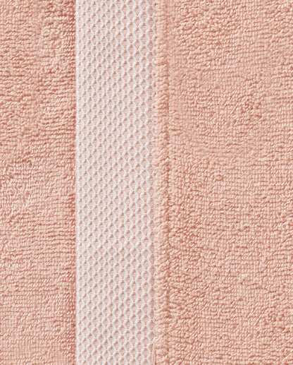 Spaces Hygro Cotton 400 GSM Coral Solid Dobby Medium Bath Robe