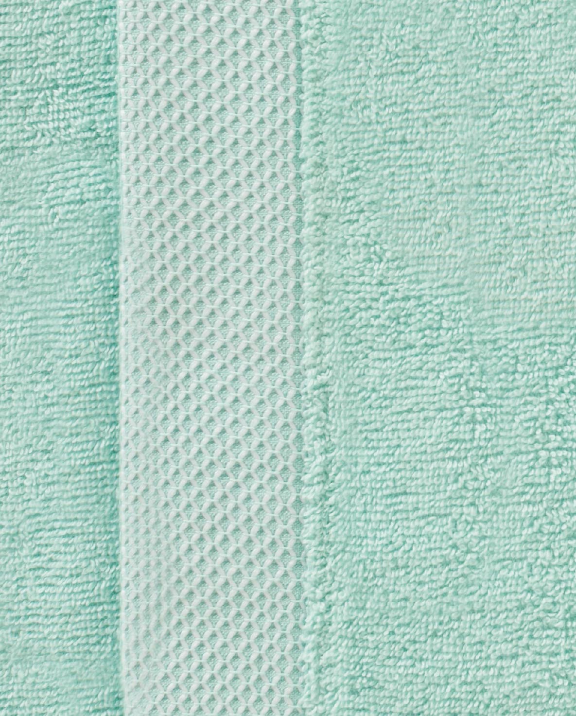 Spaces Hygro Cotton 400 GSM Aqua Green Solid Dobby X-Large Bath Robe
