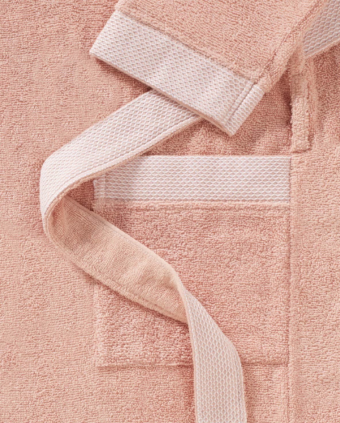 Spaces Hygro Cotton 400 GSM Coral Solid Dobby X-Large Bath Robe