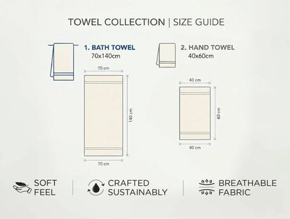 Spaces Aurum Sierra Solid 100% Cotton 400 GSM Towel Combo - 28 x 55 Inches