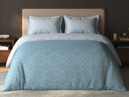 Spaces Avira Ether Ornate Microfiber Double Quilt - 88 x 106 Inches