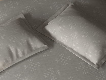 Spaces Avira Silver Lining Ornate Microfiber Double Quilt - 88 x 106 Inches