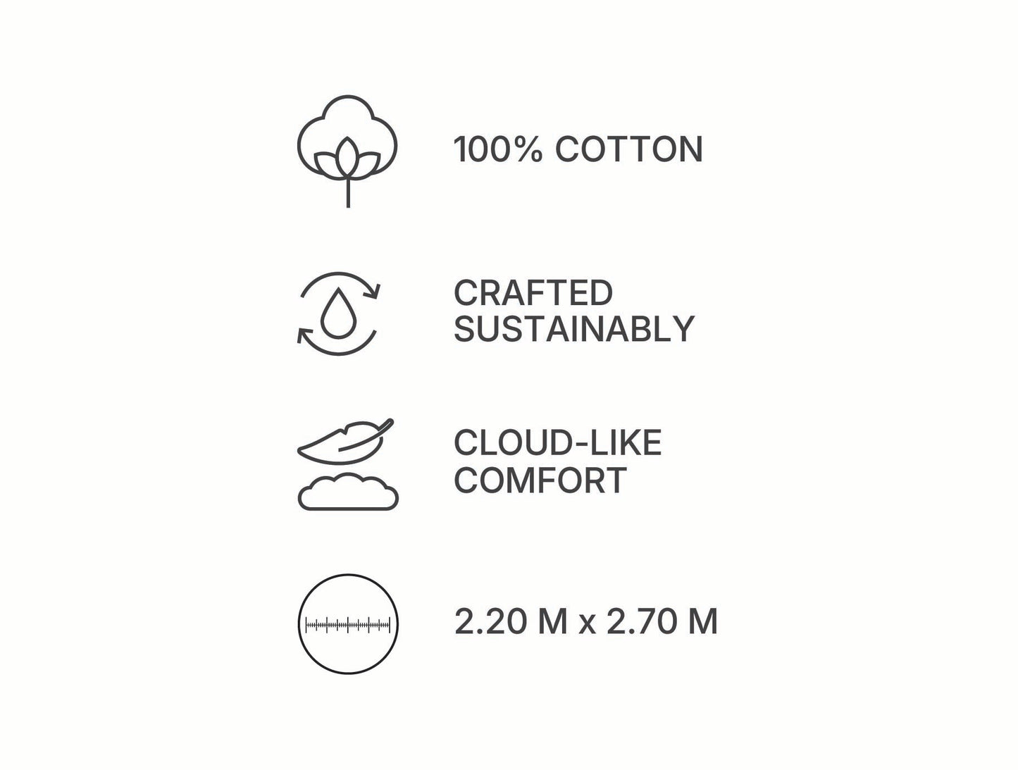 Spaces Scallop Blue Solid 100% Cotton Double Coverlet with 2 Pillow Covers - 87 x 106 Inches