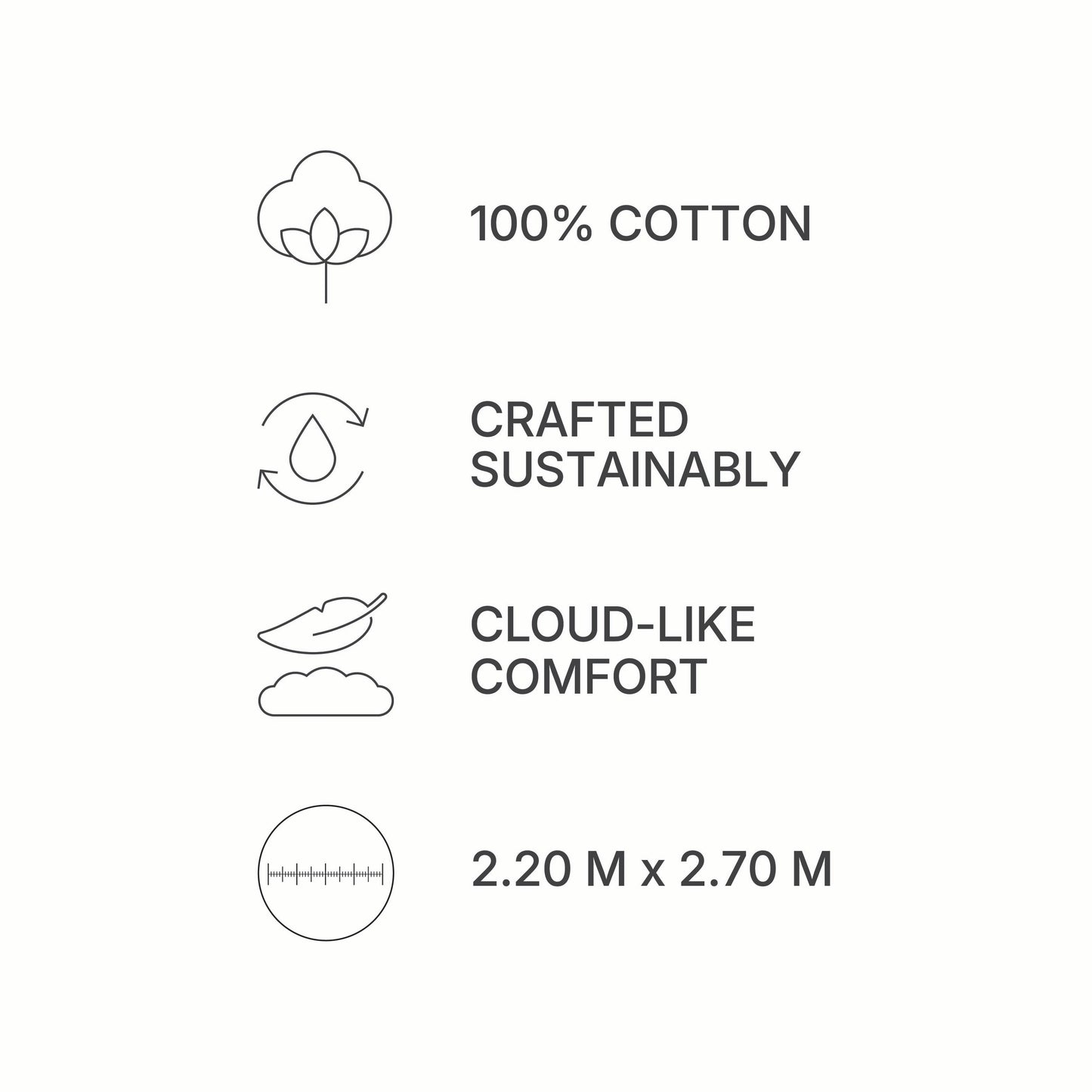 Spaces Scallop Brown Solid 100% Cotton Double Coverlet with 2 Pillow Covers - 87 x 106 Inches