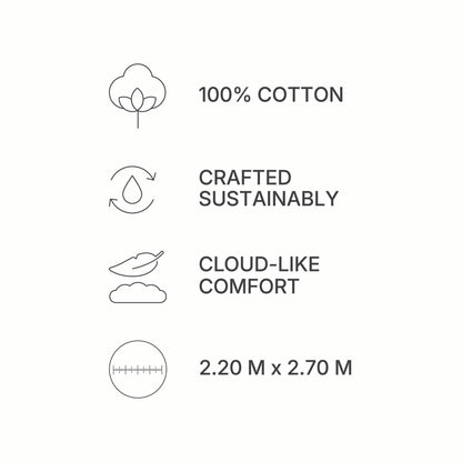 Spaces Scallop Brown Solid 100% Cotton Double Coverlet with 2 Pillow Covers - 87 x 106 Inches