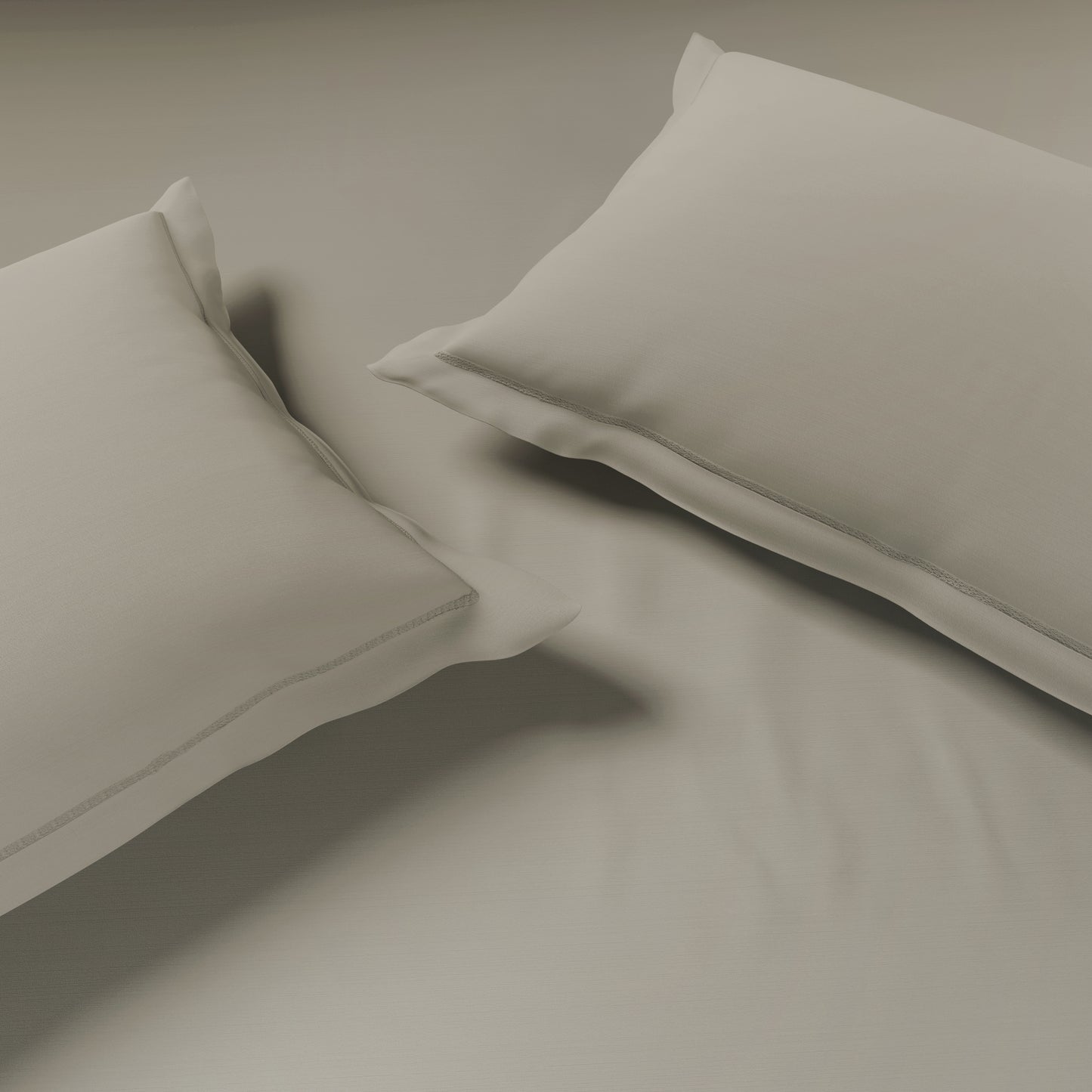 Solid Light Grey Solid King Size Bedsheet - Eminence By Spaces