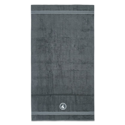 Astrogram Capricorn Zodiac 100% Cotton Bath Towel, 500 GSM, Embroidered, Dark Grey