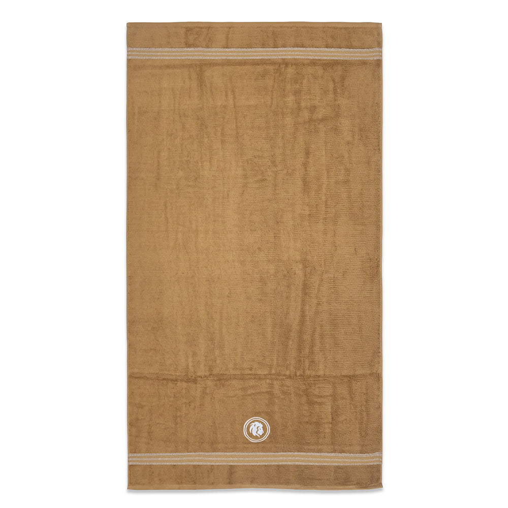 Astrogram Leo Zodiac 100% Cotton Bath Towel, 500 GSM, Embroidered, Gold