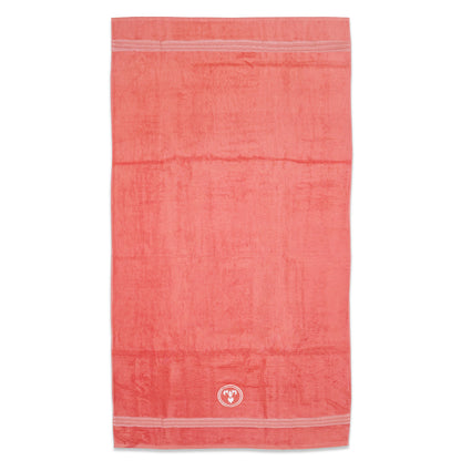Astrogram Aries Zodiac 100% Cotton Bath Towel, 500 GSM, Embroidered, Red