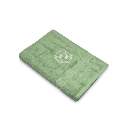 Astrogram Pisces Zodiac 100% Cotton Bath Towel, 500 GSM, Embroidered, Light Green