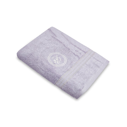 Astrogram Sagittarius Zodiac 100% Cotton Bath Towel, 500 GSM, Embroidered, Light Violet