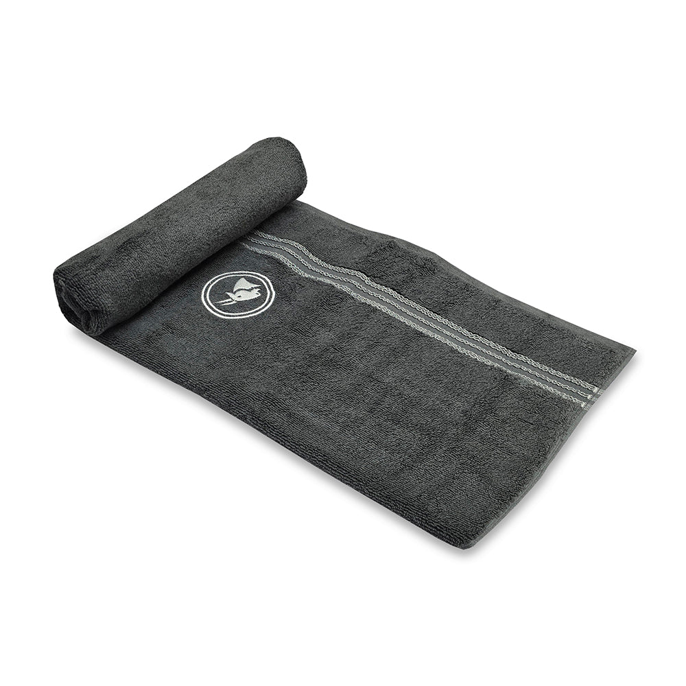 Astrogram Capricorn Zodiac 100% Cotton Bath Towel, 500 GSM, Embroidered, Dark Grey
