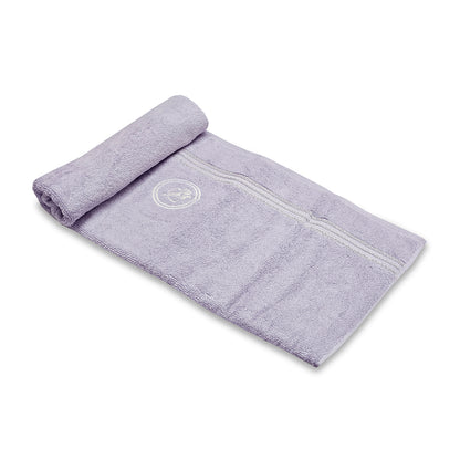 Astrogram Sagittarius Zodiac 100% Cotton Bath Towel, 500 GSM, Embroidered, Light Violet