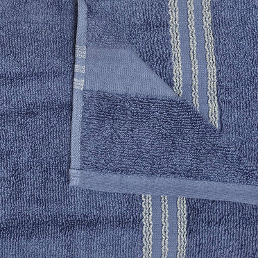 Astrogram Libra Zodiac 100% Cotton Bath Towel, 500 GSM, Embroidered, Blue
