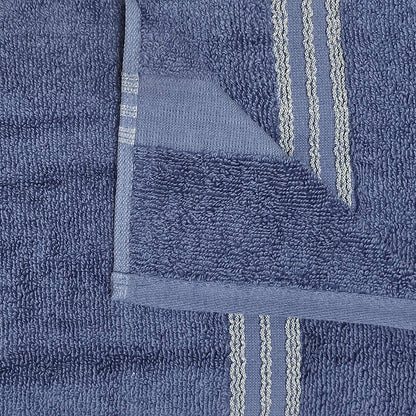 Astrogram Libra Zodiac 100% Cotton Bath Towel, 500 GSM, Embroidered, Blue