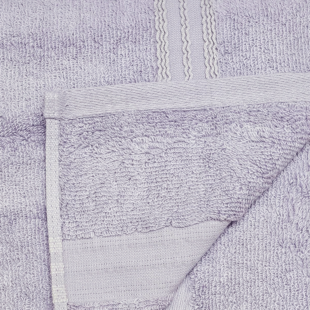 Astrogram Sagittarius Zodiac 100% Cotton Bath Towel, 500 GSM, Embroidered, Light Violet